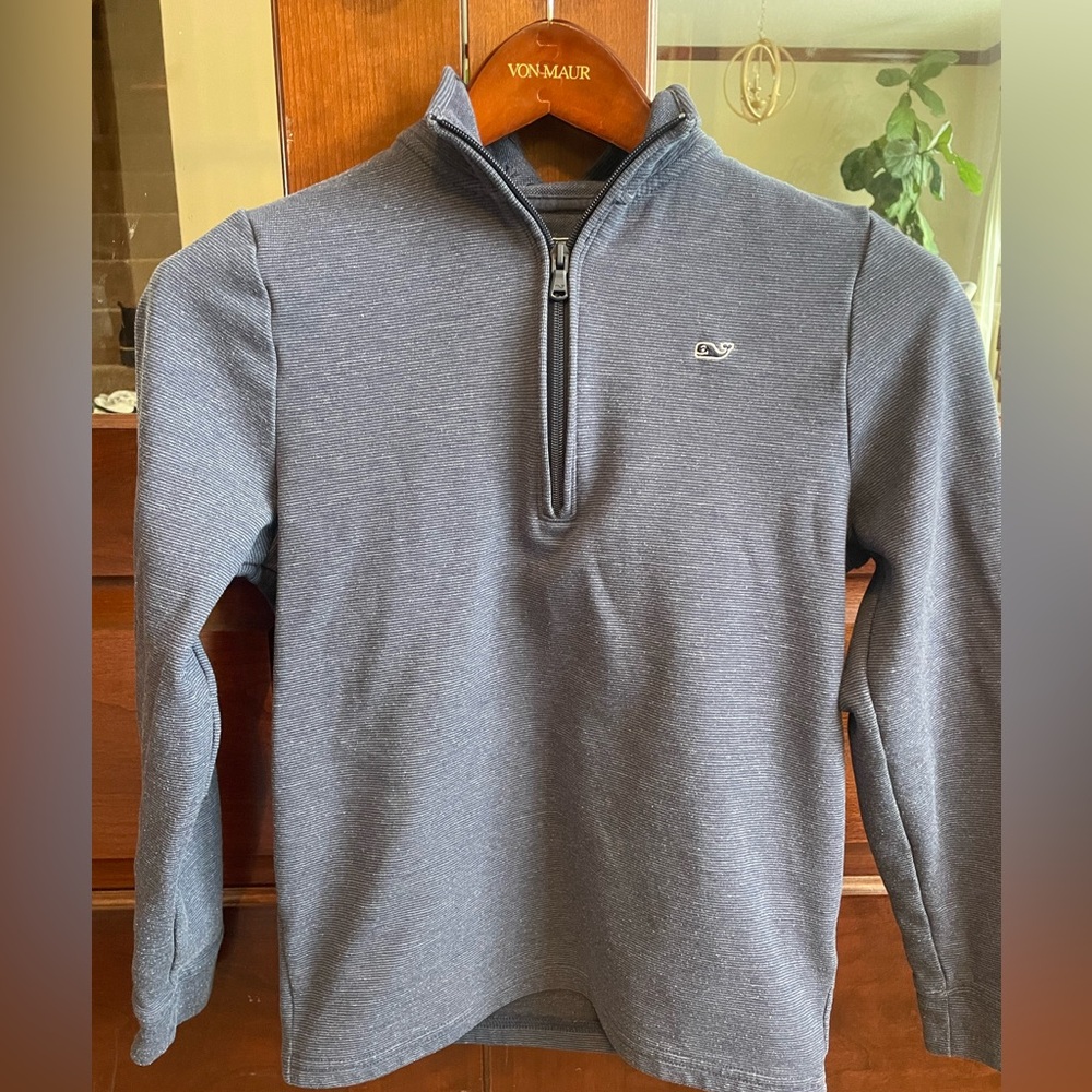Vineyard Vines Boys Blue Zip-Up Sweater